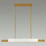 Подвесной светильник Odeon Light Marmi 4359/25L MIDCENT белый мрамор/антич. бронза/металл/акрил IP20 LED 25W 3000K 220V