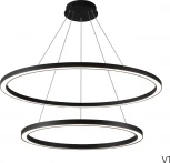 Подвесной светильник светодиодный с пультом Crystal Lux FORTUNA FORTUNA SP123W LED BLACK (220V, на тросе)