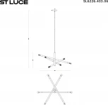 Потолочная люстра на штанге ST Luce SL6226.403.06 Черный, Коричневый E14 6*40W