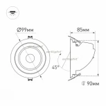 Встраиваемый точечный светильник Arlight EXPLORER 024027 (LED, 220V, круглые)