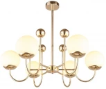 Потолочная люстра на штанге Omnilux Acuto OML-67007-06 (220V, шар, шарики)