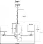 Подвесная люстра Moderli Trio V2643-8P