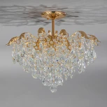 Люстра потолочная на штанге Mona 1128/6 E27*60W French Gold