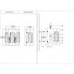 Бра Lumien Hall Barumini LH3046/2W-NK