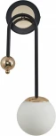 Бра Arte Milano Neapol-73808 274307/1B BK/GD (220V, шар)