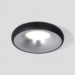 Встраиваемый точечный светильник Elektrostandard 118 MR16 серебро/черный