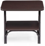 Прикроватная тумба Woodville Клео 2 черная / венге 446218