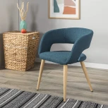 Стул R-Home Hugs синий/нат.дуб