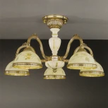 Потолочная люстра Reccagni Angelo 6928 PL 6928/5 (220V, листья)