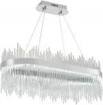 Подвесная люстра с таймером Natali Kovaltseva Smart Нимбы LED LAMPS 81265 (220V, хрусталь, пульт управления, управление смартфоном, на тросе)