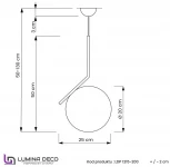 Подвесной светильник Lumina Deco LDP 1215-200 WT+MD