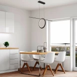 Подвесной линейный светильник светодиодный Mantra Kitesurf 7143 кольцо (220V, на тросе, кольцо)