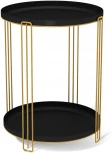 Столик журнальный Sheffilton SHT-CT31 золото/черный муар от фабрики Sheffilton