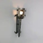 Настенный фонарь уличный Русские фонари Delia 270-11/bc (220V, ковка, факел)