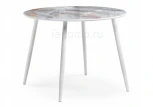 Стеклянный стол Woodville Кловис кианит / белый 474328