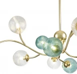 Потолочная люстра на штанге Indigo Selva V000298 (220V, шарики, молекулы)