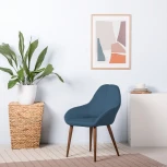 Стул R-Home Kent БлюАрт/Тёмный Орех