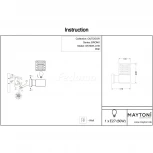 Настенный светильник уличный Maytoni Bronx O576WL-01B (220V, IP54)