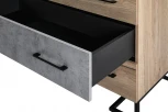 Комод R-Home с 3 ящиками Loft Дуб натур/Бетон