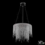 Подвесная люстра светодиодная APL LED Sicilia SH02.40.D.Ni.4000 (220V, хрусталь, на тросе)