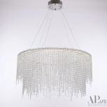 Подвесная люстра светодиодная APL LED Sicilia SH02.73.D.Ni.4000 (220V, хрусталь, на тросе)