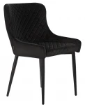Стул обеденный RICHARD (черные матовые ножки, черный велюр (V108-77))