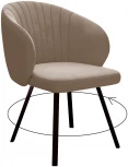 Стул DikLine 258 поворотный, Z48 капучино, ножки черные