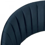 Стул полубарный Turin синий с золотыми ножками Bradex Home FR 0909