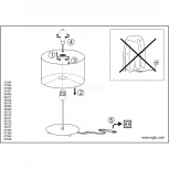 Интерьерная настольная лампа Eglo Viserbella 97646 (220V)