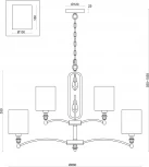 Подвесная люстра Freya Riverside FR1007PL-12N