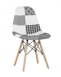 Стул Stool Group Eames DSW пэчворк черно-белый УТ000002351