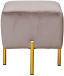 Пуфик Garda Decor MARIO-Velv SBEG (Золото/Бежевый)