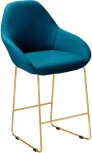 Стул полубар R-Home Kent БлюАрт/Линк Золото