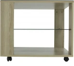 Стол журнальный BeautyStyle 5 сонома/стекло черное от фабрики Mebelik