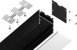 Алюминиевый профиль накладной/подвесной "Profile System" для светодиодной ленты до 33,4мм Ambrella Illumination GP3050BK