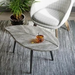 Стол журнальный Берли (12 мм) дуб графит/чёрный от фабрики Mebelik