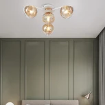 Потолочная люстра Arte Milano AMALFI 326208/3+1 WH+FG (220V, шар)