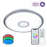 Потолочная люстра RGB Citilux Старлайт CL703A31G (LED, 220V, пульт управления, управление смартфоном, голосовое управление, умный дом - Алиса, Маруся, Сири, круглые)