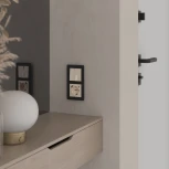 Выключатель двухклавишный проходной с подсветкой (айвори акрил) Werkel W1122143 (a064059)