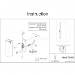 Настенный светильник (бра) Parma G9х2 5Вт IP 20 LED Maytoni Technical C190-WL-02-W (220V)