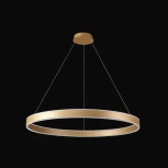 Подвесной светильник светодиодный Crystal Lux MUCHOS SP88W LED GOLD (220V, пульт управления, на тросе, кольцо)