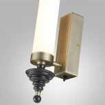 Настенный светильник Odeon Light Ula 5404/17WL бронзов.брашированн./черный/стекло/керамика LED 17W 3000K (220V, выключатель, круглые)