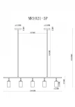 Подвесной светильник MyFar Dereck MR1021-5P (220V)