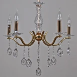 Подвесная люстра Reluce 03813-0.4-05 GD+FGD (220V, подвески, на цепи, подсвечник, свеча)