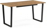 Стол раскладной Notta Лота Лофт 140 25 мм черный матовый / дуб вотан 513033