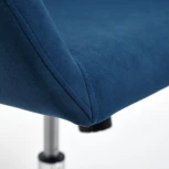Кресло MODENA хром синий (флок)