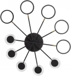 Потолочная люстра на штанге Megan 10164M Black (LED, 220V, круглые, кольцо)