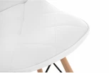 Деревянный стул Woodville Kvadro 1 white / wood 15365