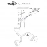 Потолочная люстра на штанге Wedo Light Theresia 65972.01.13.03