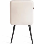 Стул обеденный Medeo Tetchair (Флок/Молочный,Черный) арт.24811
